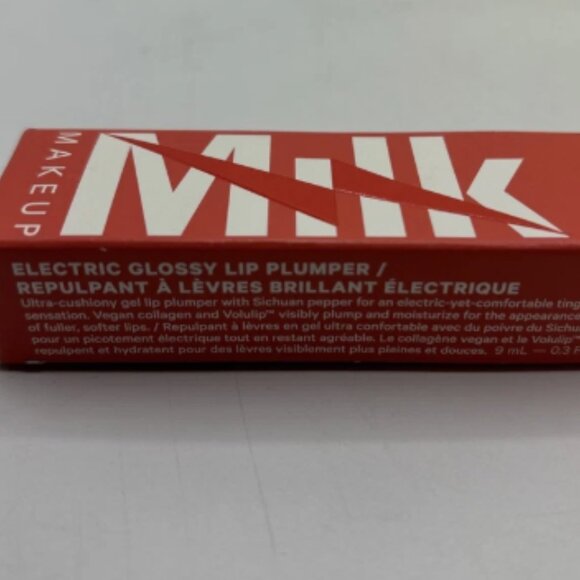 LOT OF 2 NIB Milk Makeup Electric Glossy Lip Plumper Wired Coral .3 fl oz 9 ml - Picture 2 of 5